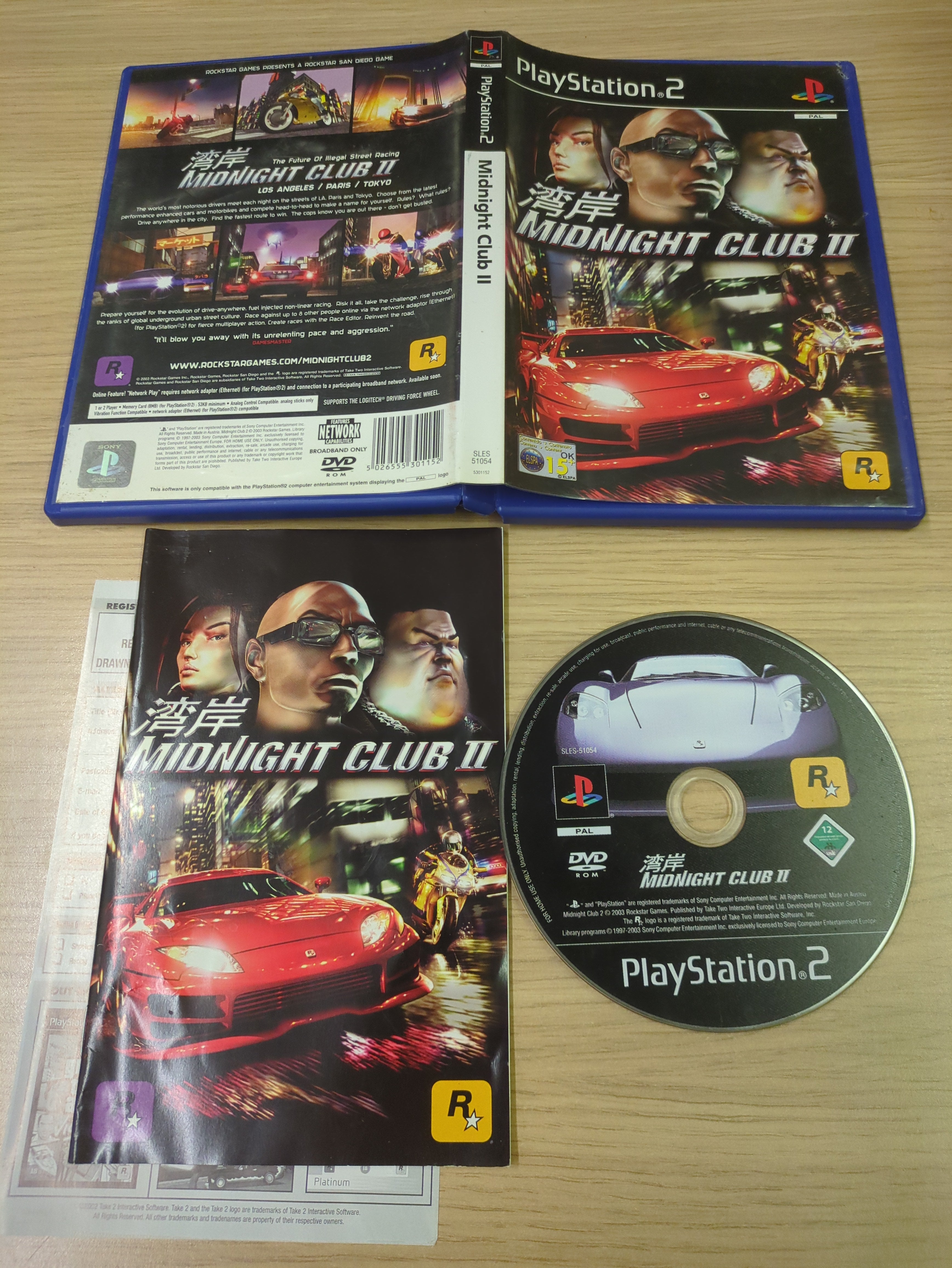 Midnight Club II Sony PS2 game Midnight Club II Sony PS2 game